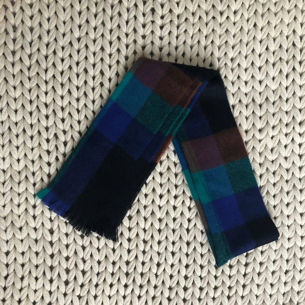Color block men’s winter scarf